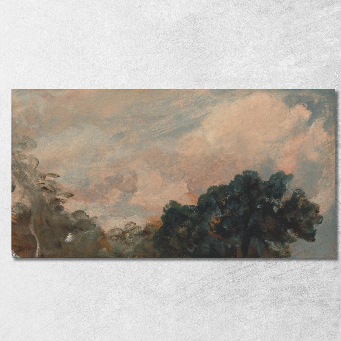Studio Di Nuvole Con Alberi John Constable jcn23 quadro stampato su tela Studio Di Nuvole Con Alberi John Constable jcn23 quadro stampato su tela
