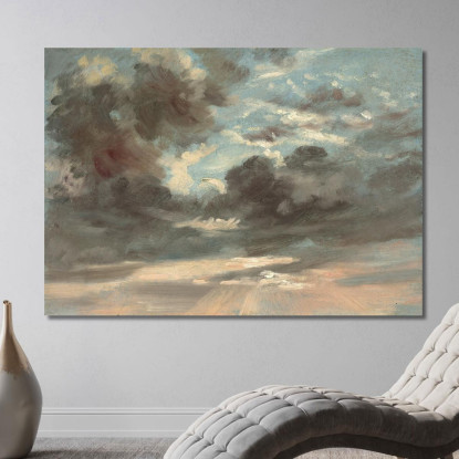 Studio Di Nuvole – Tramonto Tempestoso John Constable jcn24 quadro stampato su tela