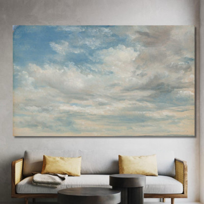 Nuvole John Constable jcn26 quadro stampato su tela