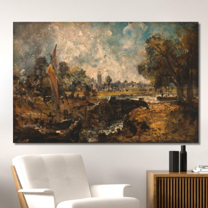 Chiusa Di Dedham 2 John Constable jcn29 quadro stampato su tela