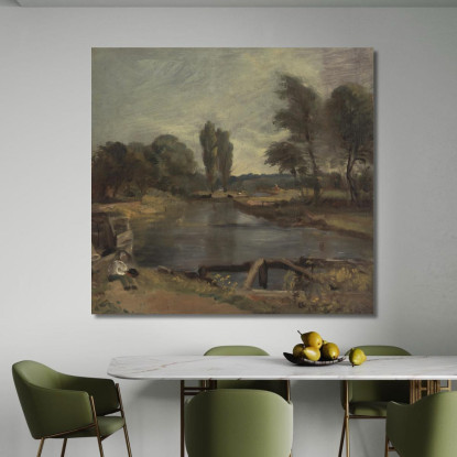 Chiusa Di Flatford John Constable jcn37 quadro stampato su tela