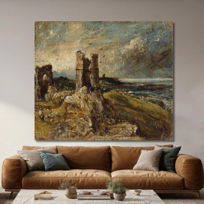 Castello Di Hadleigh John Constable jcn43 quadro stampato su tela