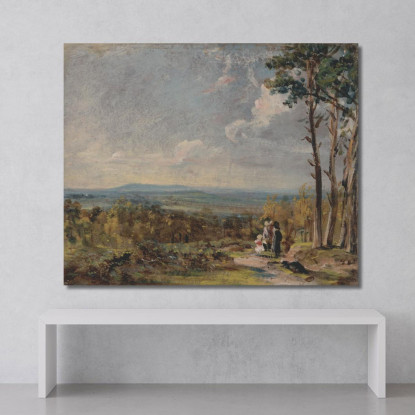 Hampstead Heath Guardando Verso Harrow John Constable jcn44 quadro stampato su tela