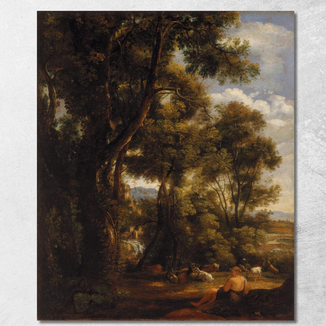 Paesaggio Con Pastore E Capre John Constable jcn56 quadro stampato su tela