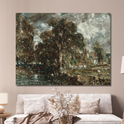 Sul Fiume Stour John Constable jcn62 quadro stampato su tela