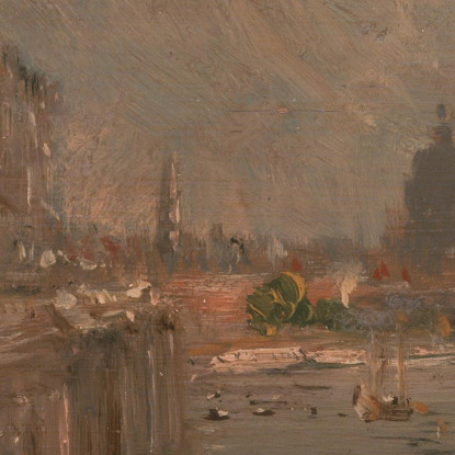 Somerset House Terrace Dal Ponte Di Waterloo John Constable jcn78 quadro stampato su tela