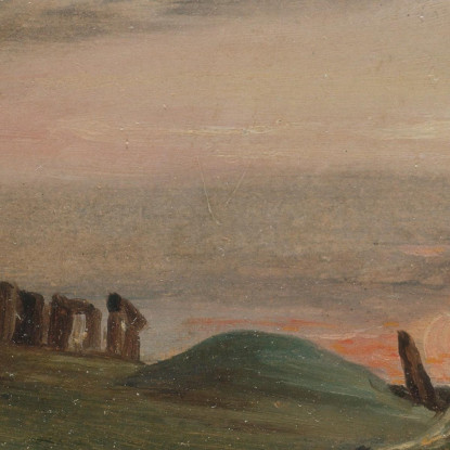 Stonehenge Al Tramonto John Constable jcn81 quadro stampato su tela