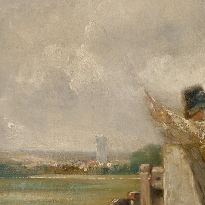 Studio Di Una Barca Che Passa Una Chiusa John Constable jcn83 quadro stampato su tela