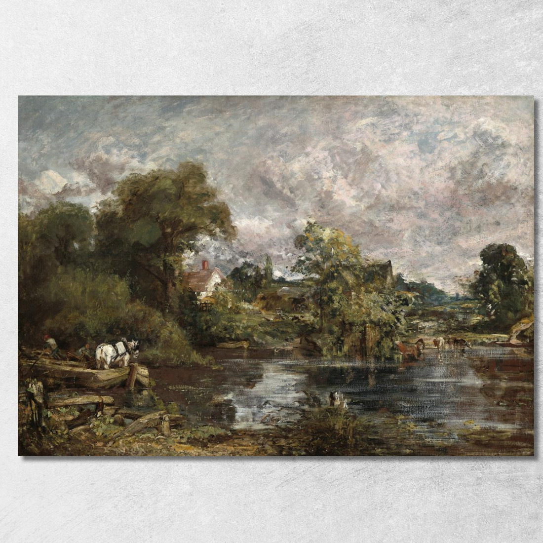 Il Cavallo Bianco John Constable jcn99 quadro stampato su tela Il Cavallo Bianco John Constable jcn99 quadro stampato su tela