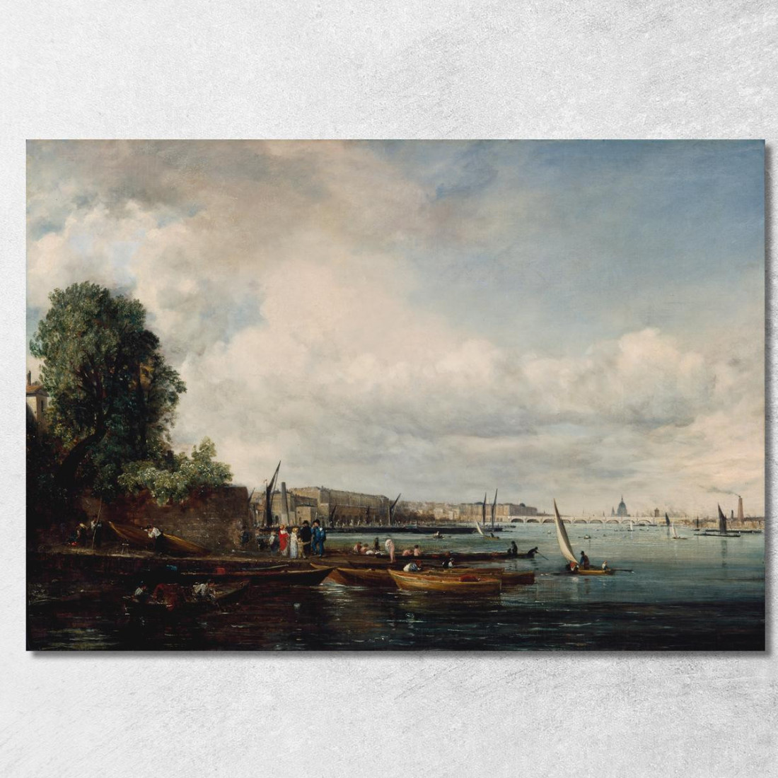 Ponte Di Waterloo John Constable jcn100 quadro stampato su tela Ponte Di Waterloo John Constable jcn100 quadro stampato su tela