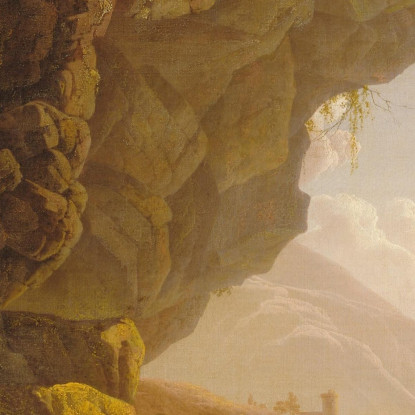 Grotta Vicino A Napoli Joseph Wright of Derby jwd8 quadro stampato su tela