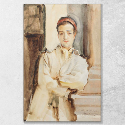 Convalescente Spagnolo John Singer Sargent jss282 quadro stampato su tela