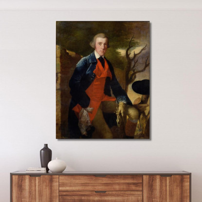 Edward Becher Leacroft Di Wirksworth Joseph Wright of Derby jwd15 quadro stampato su tela