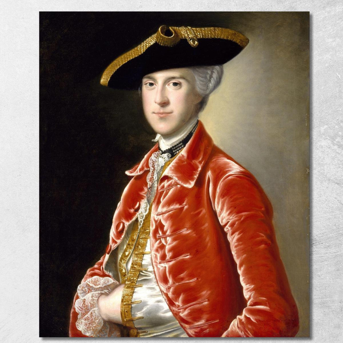 Ritratto Di Un Gentiluomo 4 Joseph Wright of Derby jwd34 quadro stampato su tela Ritratto Di Un Gentiluomo 4 Joseph Wright of Derby jwd34 quadro stampato su tela