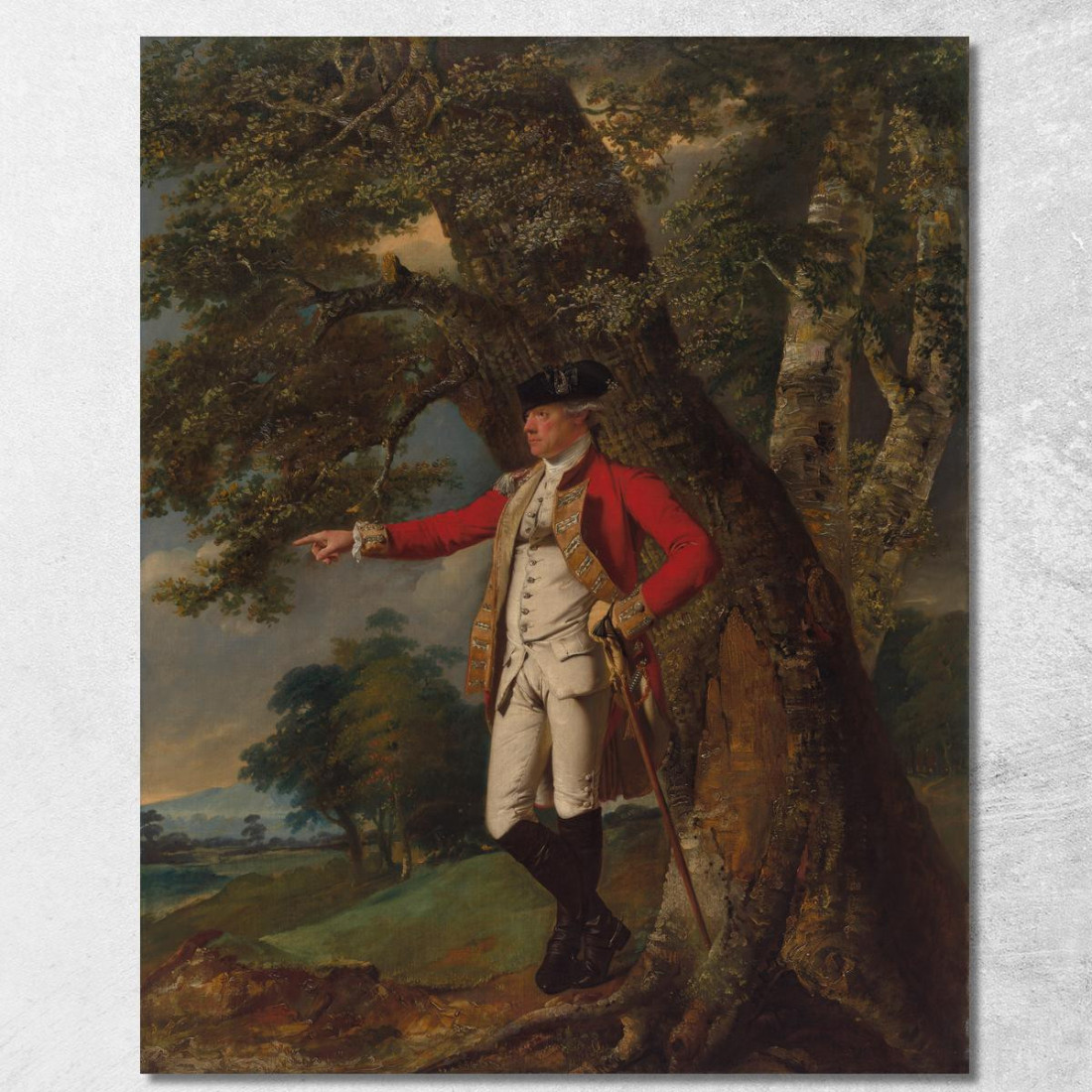 Ritratto Del Colonnello Charles Heathcote Joseph Wright of Derby jwd39 quadro stampato su tela Ritratto Del Colonnello Charles Heathcote Joseph Wright of Derby jwd39 quadro stampato su tela