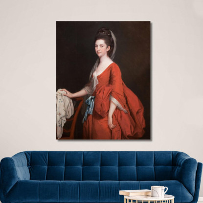 Ritratto Di Dorothy Beridge Nata Gladwin Joseph Wright of Derby jwd40 quadro stampato su tela