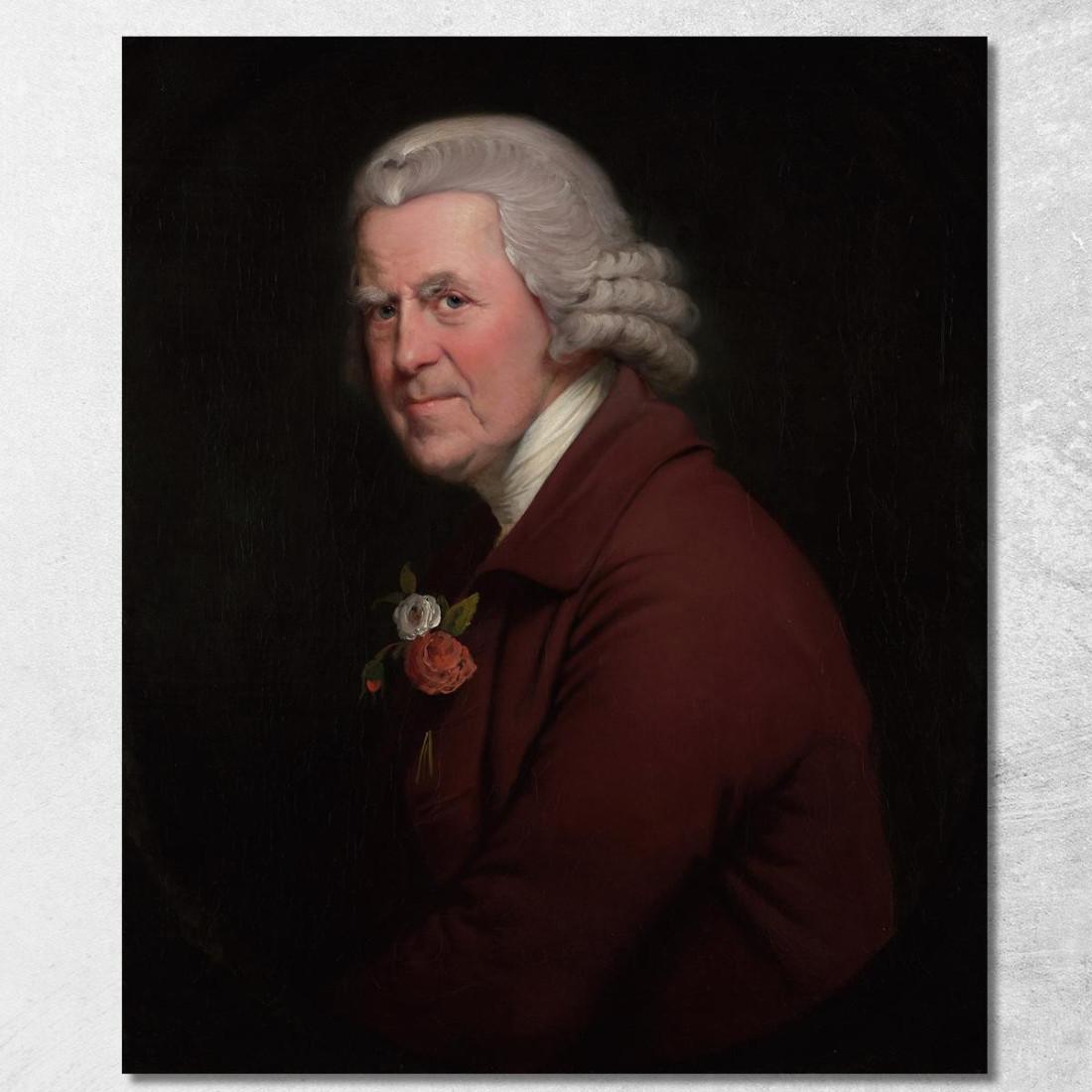 Ritratto Del Vecchio John Capo Cameriere Al King'S Head Inn Di Derby Joseph Wright of Derby jwd50 quadro stampato su tela Ritratto Del Vecchio John Capo Cameriere Al King'S Head Inn Di Derby Joseph Wright of Derby jwd50 quadro stampato su tela