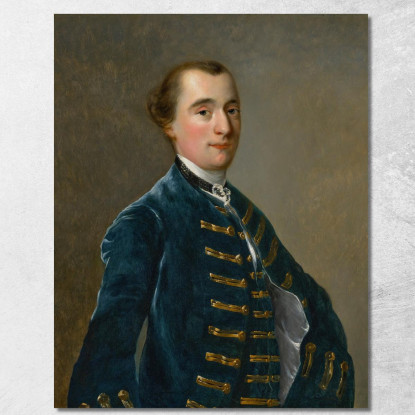 Ritratto Di Sampson Copestake Di Kirk Langley Joseph Wright of Derby jwd52 quadro stampato su tela