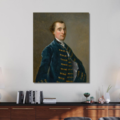 Ritratto Di Sampson Copestake Di Kirk Langley Joseph Wright of Derby jwd52 quadro stampato su tela