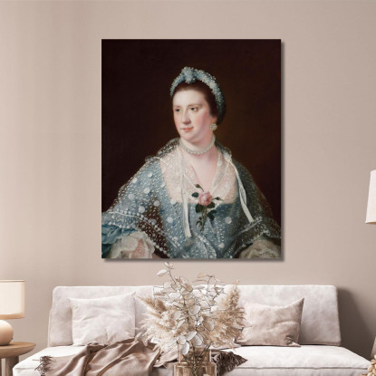 Ritratto Dell'Onorevole Signora Boyle Joseph Wright of Derby jwd53 quadro stampato su tela