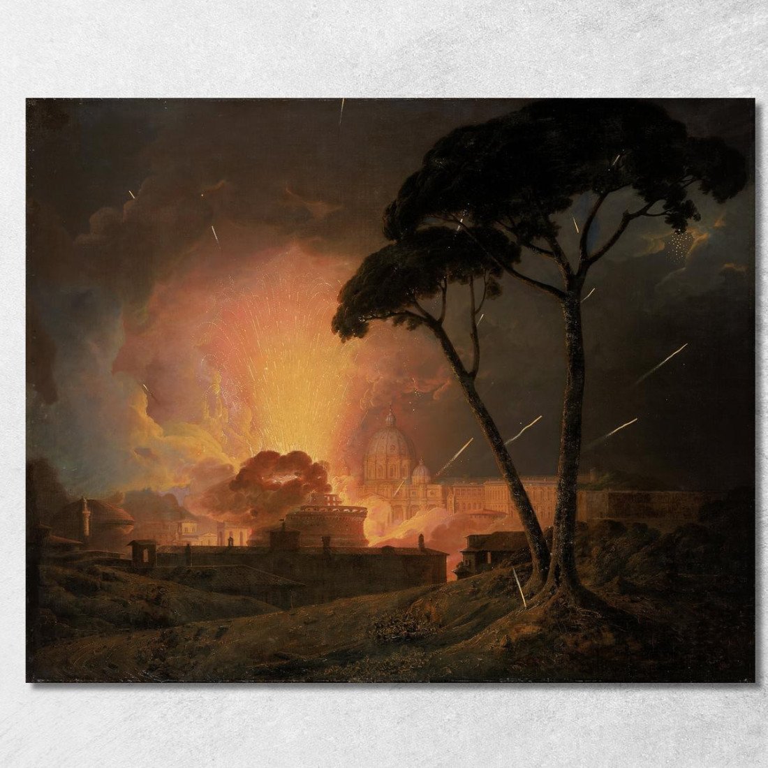 La Girandola Annuale Al Castel Sant'Angelo Roma Joseph Wright of Derby jwd57 quadro stampato su tela La Girandola Annuale Al Castel Sant'Angelo Roma Joseph Wright of Derby jwd57 quadro stampato su tela