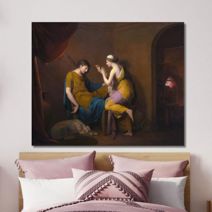 La Fanciulla Corinzia Joseph Wright of Derby jwd59 quadro stampato su tela