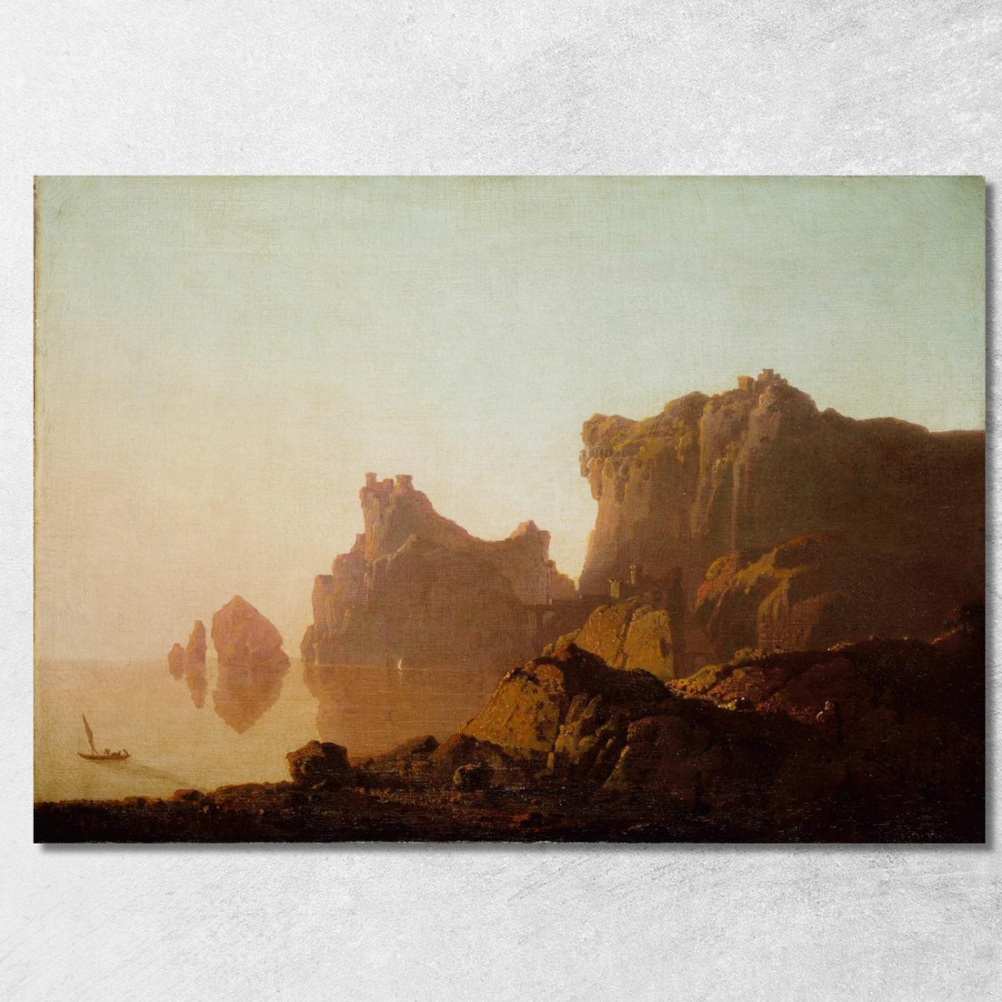 Il Golfo Di Salerno Joseph Wright of Derby jwd61 quadro stampato su tela Il Golfo Di Salerno Joseph Wright of Derby jwd61 quadro stampato su tela
