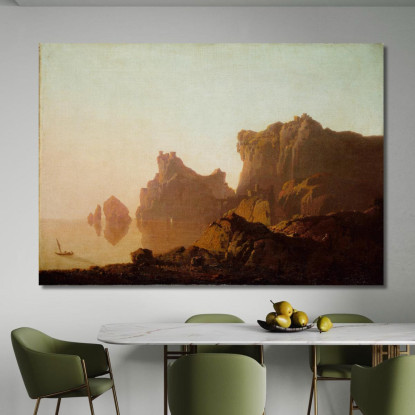 Il Golfo Di Salerno Joseph Wright of Derby jwd61 quadro stampato su tela
