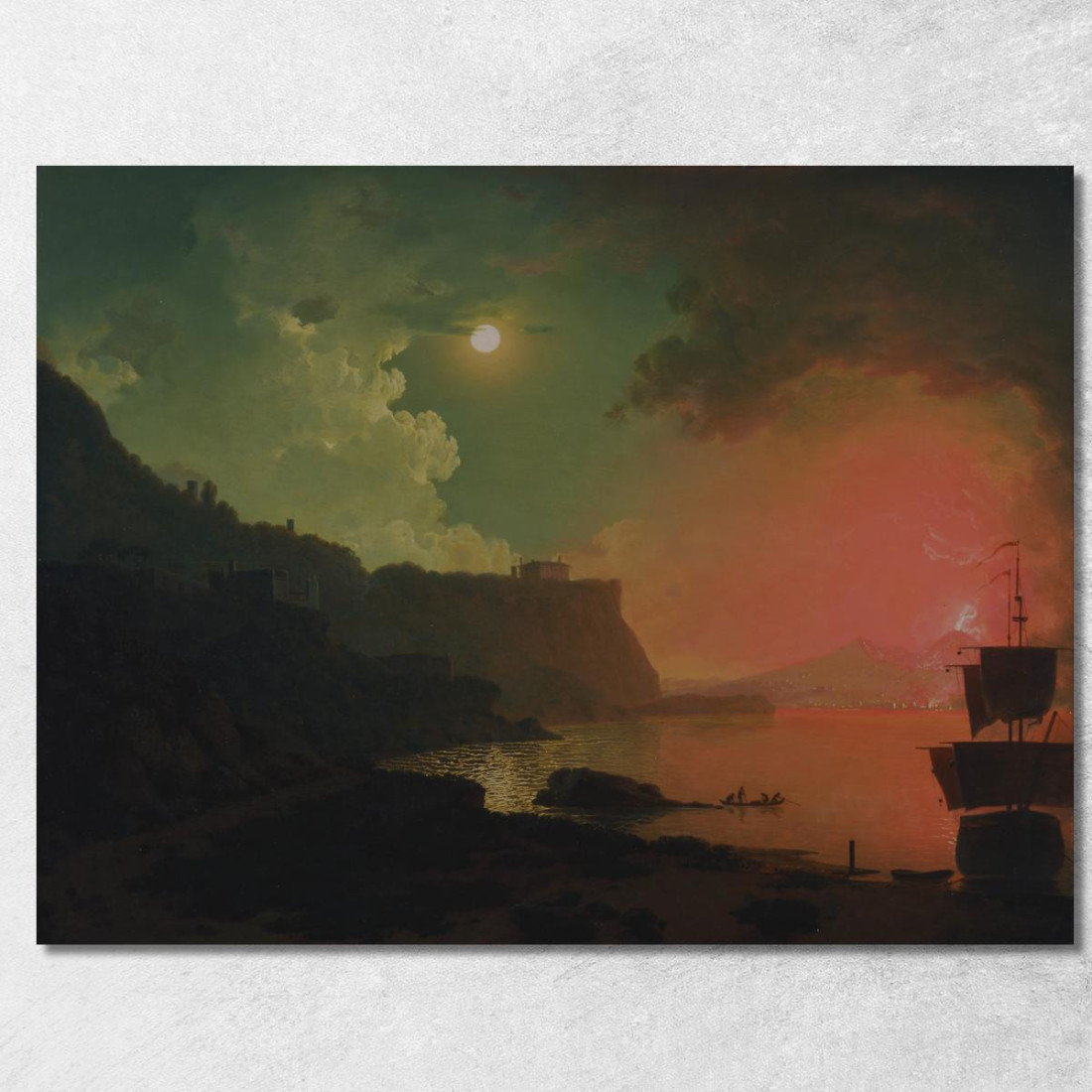 Il Vesuvio Visto Da Posillipo Joseph Wright of Derby jwd64 quadro stampato su tela Il Vesuvio Visto Da Posillipo Joseph Wright of Derby jwd64 quadro stampato su tela