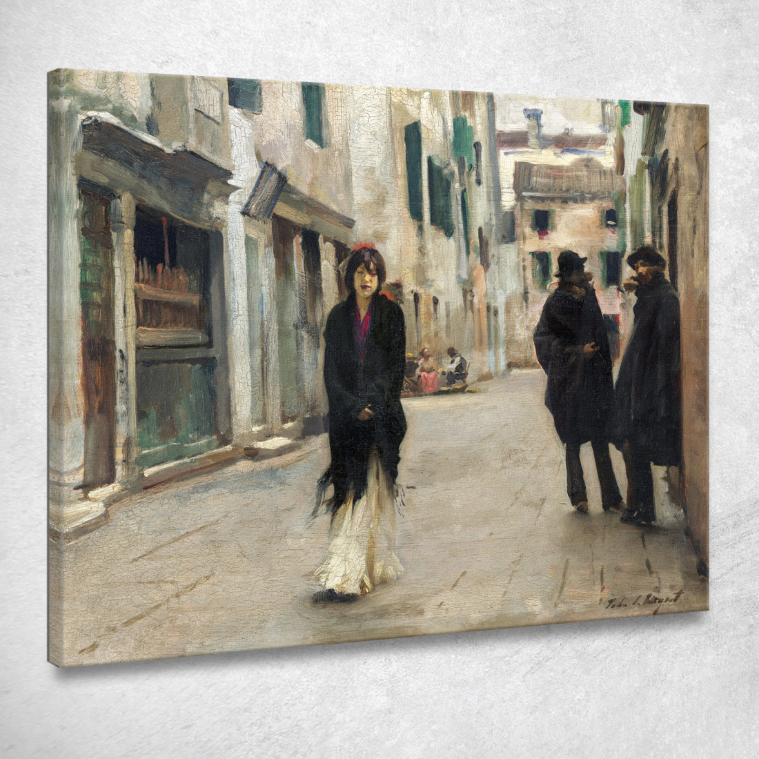 Strada A Venezia John Singer Sargent jss292 quadro stampato su tela Strada A Venezia John Singer Sargent jss292 quadro stampato su tela
