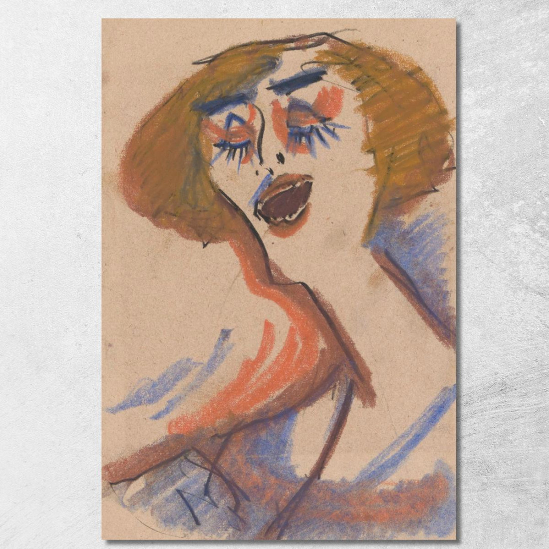 Cantante Da Cabaret Jules Schmalzigaug jsh3 quadro stampato su tela Cantante Da Cabaret Jules Schmalzigaug jsh3 quadro stampato su tela