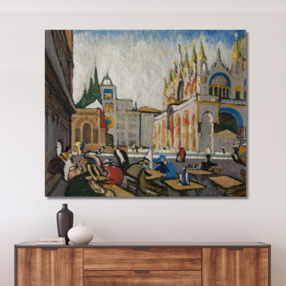 San Marco Dalla Piazzetta Jules Schmalzigaug jsh18 quadro stampato su tela