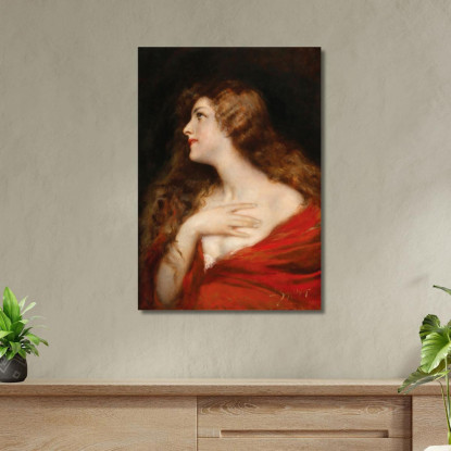 Tentazione Leopold Schmutzler lsc12 quadro stampato su tela