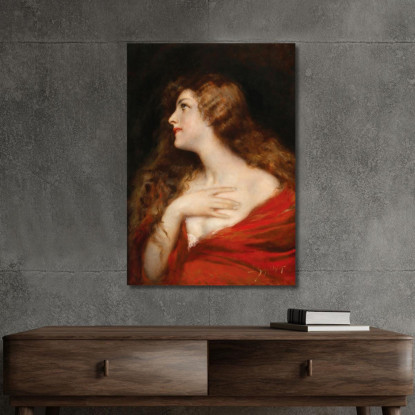 Tentazione Leopold Schmutzler lsc12 quadro stampato su tela