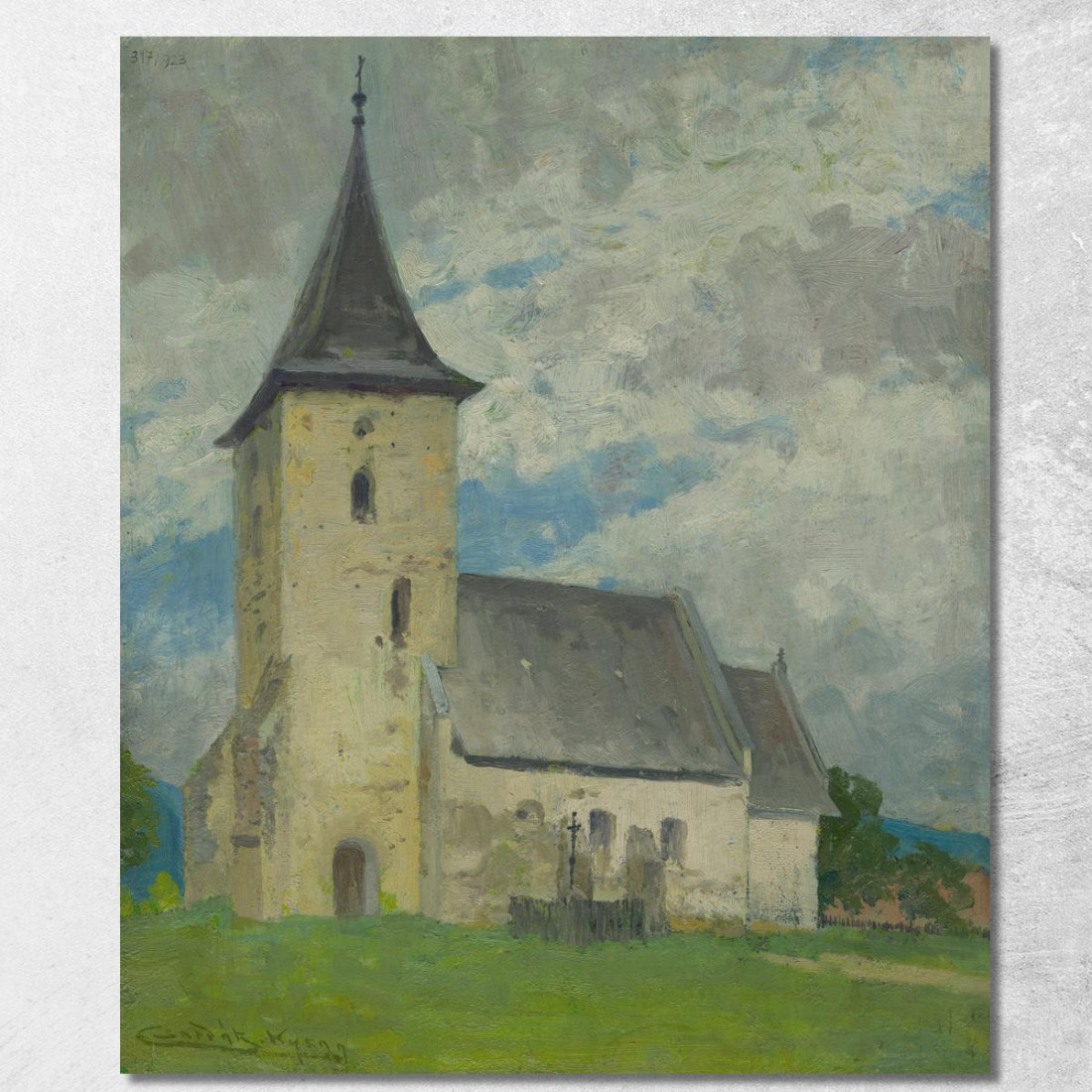 Chiesa A Kysak Ľudovít Čordák lco10 quadro stampato su tela Chiesa A Kysak Ľudovít Čordák lco10 quadro stampato su tela