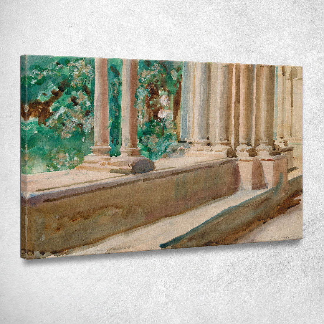 Terrazza E Giardino Di Tarragona John Singer Sargent jss300 quadro stampato su tela Terrazza E Giardino Di Tarragona John Singer Sargent jss300 quadro stampato su tela