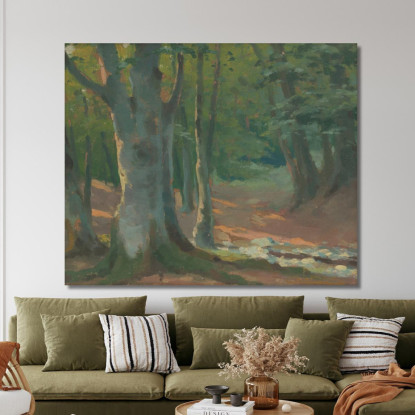 Foresta 3 Ľudovít Čordák lco18 quadro stampato su tela