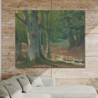 Foresta 3 Ľudovít Čordák lco18 quadro stampato su tela