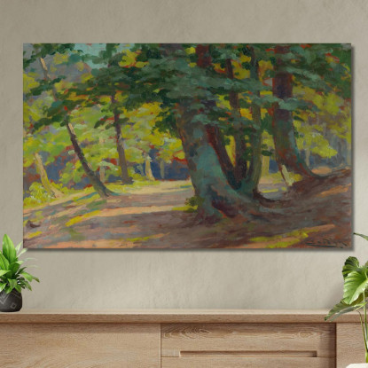 Foresta 5 Ľudovít Čordák lco20 quadro stampato su tela