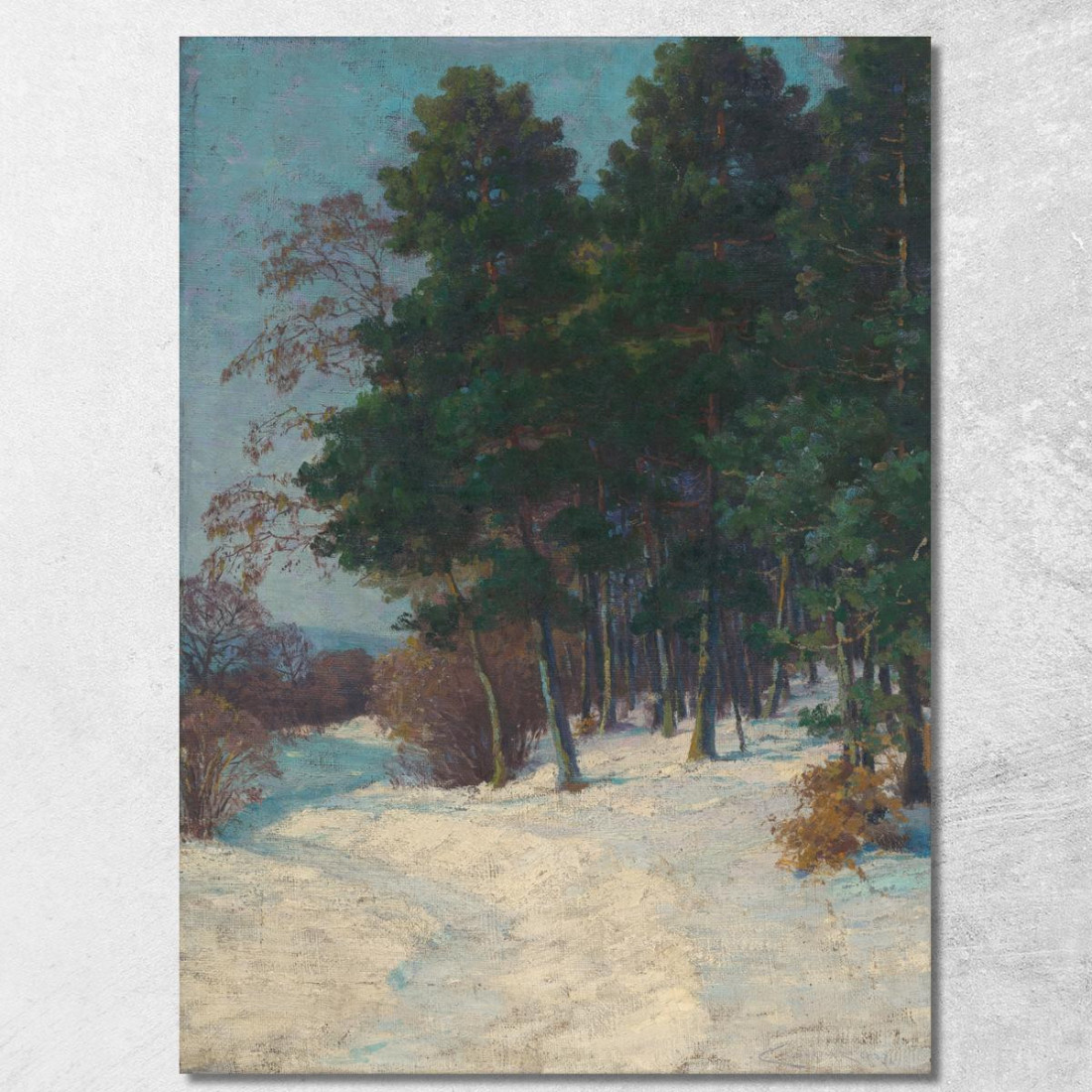 Foresta In Inverno Ľudovít Čordák lco21 quadro stampato su tela Foresta In Inverno Ľudovít Čordák lco21 quadro stampato su tela