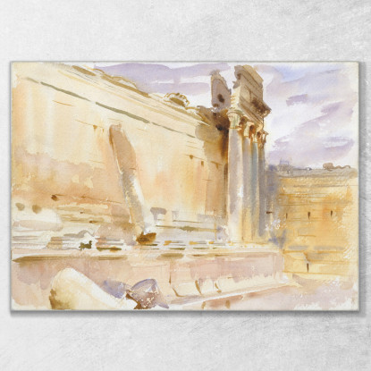 Tempio Di Bacco Baalbek John Singer Sargent jss301 quadro stampato su tela