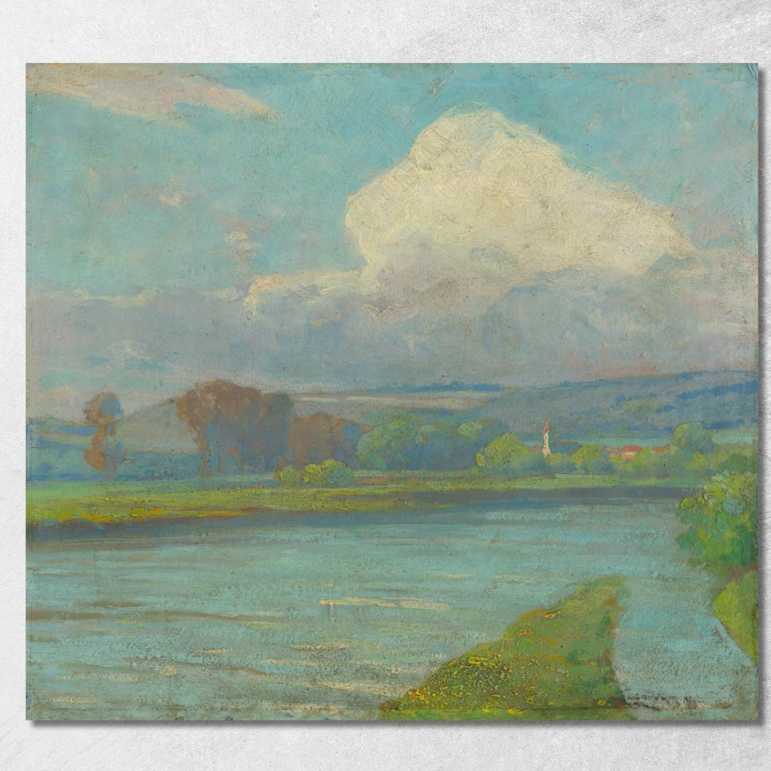 Paesaggio Con Fiume Ľudovít Čordák lco42 quadro stampato su tela Paesaggio Con Fiume Ľudovít Čordák lco42 quadro stampato su tela