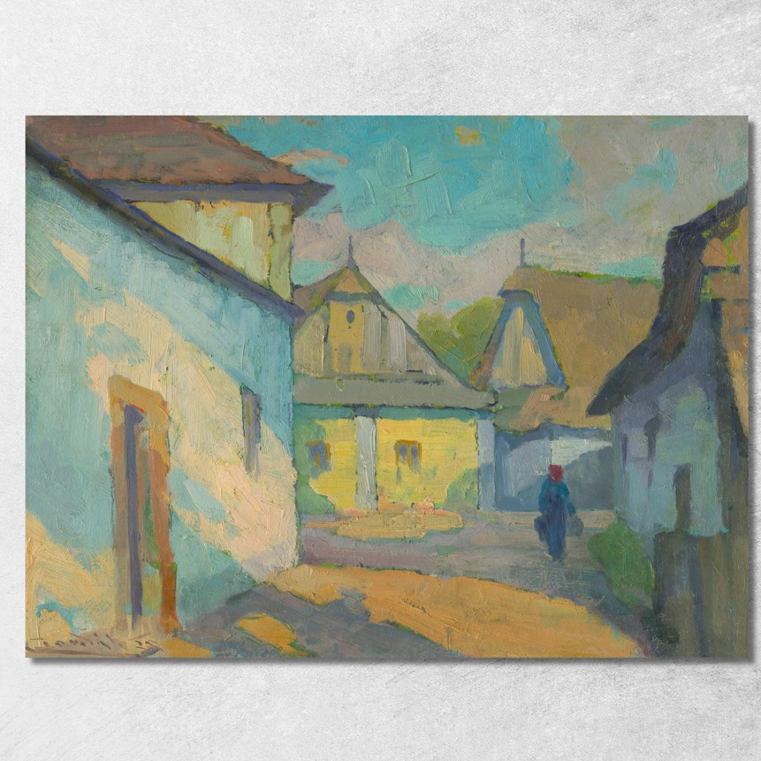 Motivo Da Un Villaggio Della Slovacchia Orientale Ľudovít Čordák lco50 quadro stampato su tela Motivo Da Un Villaggio Della Slovacchia Orientale Ľudovít Čordák lco50 quadro stampato su tela