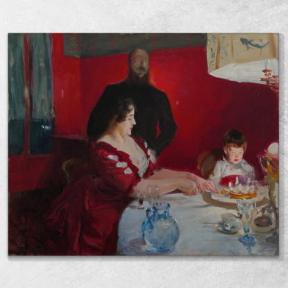 La Festa Di Compleanno John Singer Sargent jss305 quadro stampato su tela