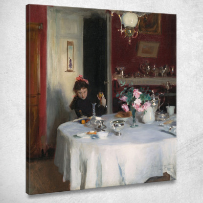 Il Tavolo Della Colazione John Singer Sargent jss306 quadro stampato su tela