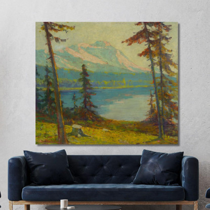 Lago Montano Dei Tatra Ľudovít Čordák lco79 quadro stampato su tela