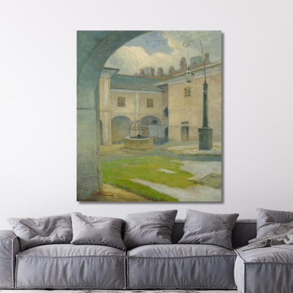 Il Cortile Del Maniero Rinascimentale Di Strážky Ľudovít Čordák lco80 quadro stampato su tela