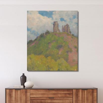 Le Rovine Del Castello Di Slanec Ľudovít Čordák lco81 quadro stampato su tela