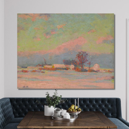 Sera D'Inverno Ľudovít Čordák lco88 quadro stampato su tela