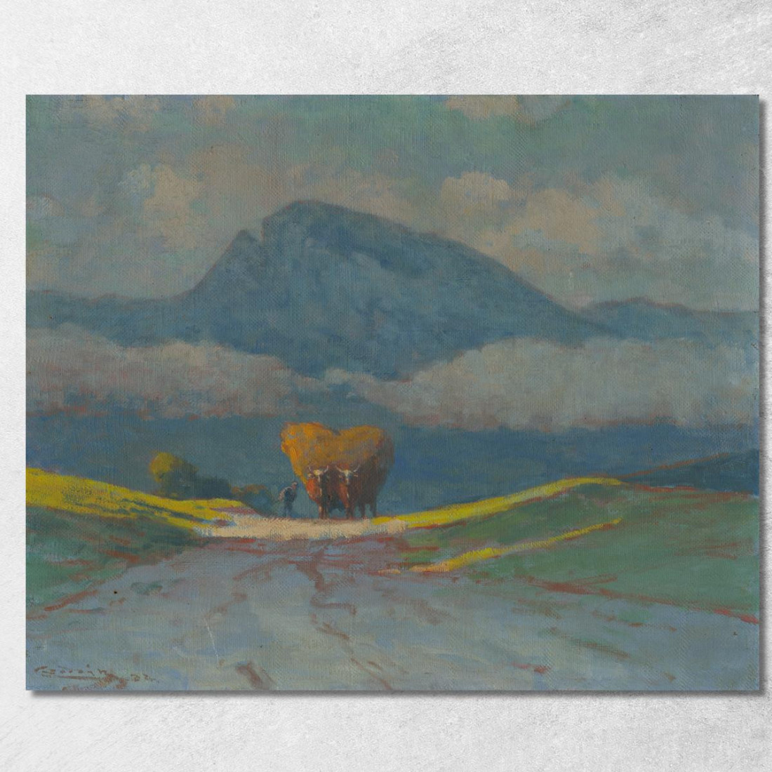 Raccolta Del Fieno Ľudovít Čordák lco94 quadro stampato su tela Raccolta Del Fieno Ľudovít Čordák lco94 quadro stampato su tela
